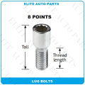 8 Points Tuner Lug Bolts for Car Wheel